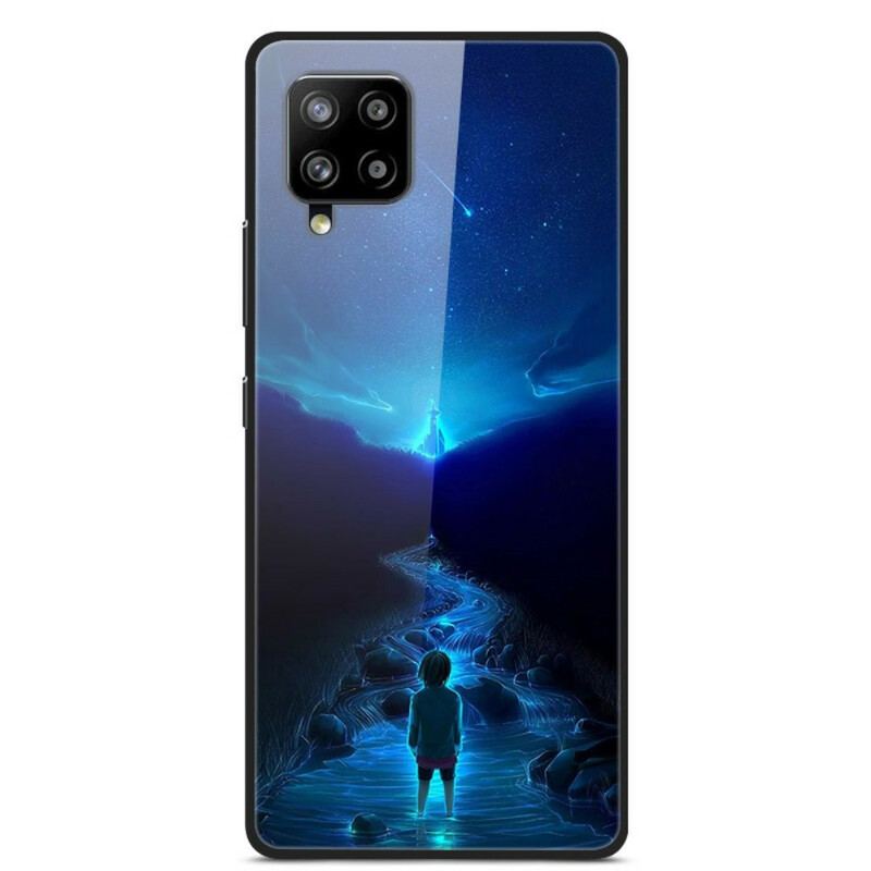 Cover Samsung Galaxy A42 5G Glas Og Silikone Dreams Of Planets