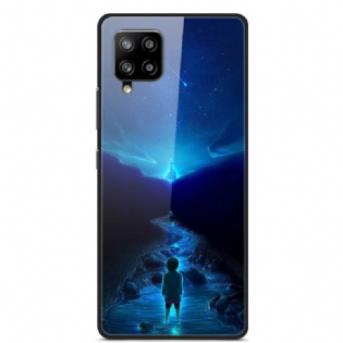 Cover Samsung Galaxy A42 5G Glas Og Silikone Dreams Of Planets