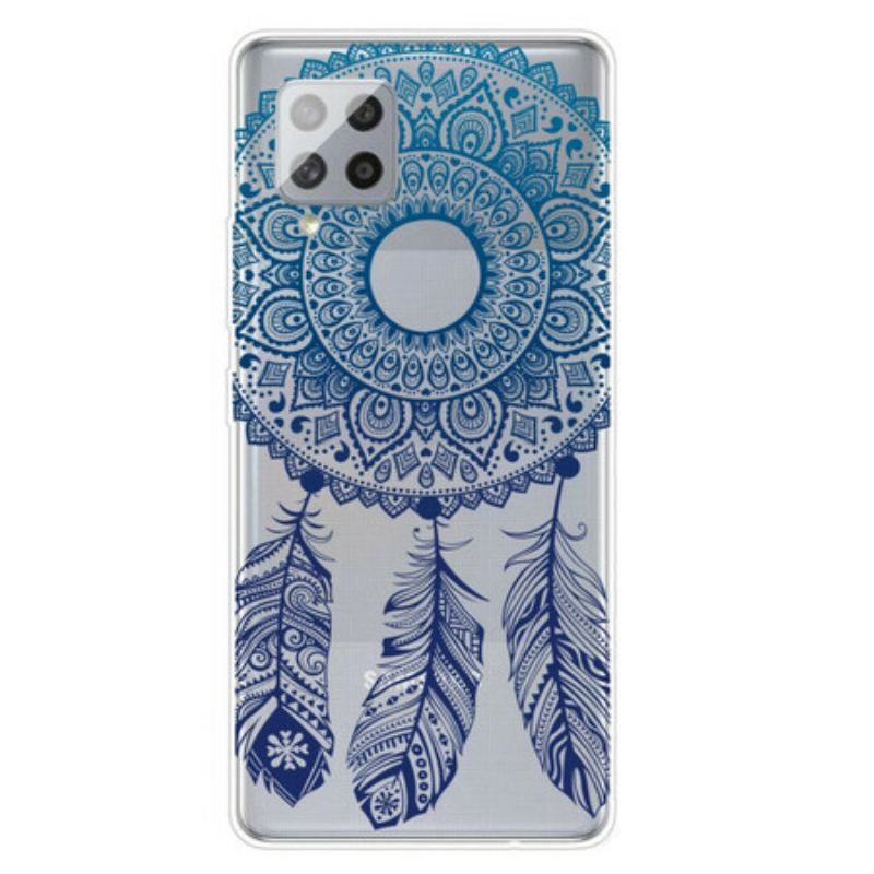 Cover Samsung Galaxy A42 5G Mandala Med Enkelt Blomst