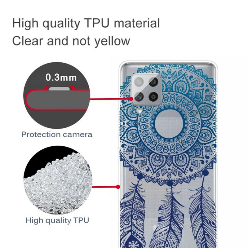 Cover Samsung Galaxy A42 5G Mandala Med Enkelt Blomst