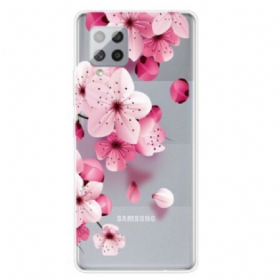 Cover Samsung Galaxy A42 5G Små Lyserøde Blomster