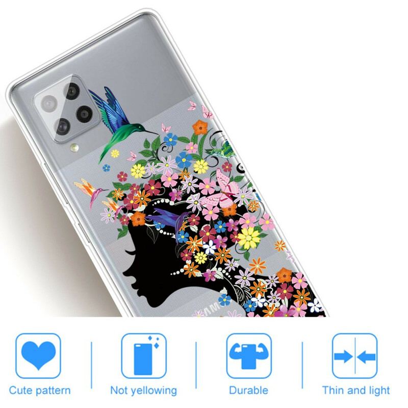 Cover Samsung Galaxy A42 5G Smukt Blomsterhoved