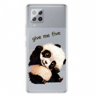 Cover Samsung Galaxy A42 5G Sømløs Panda Giv Me Five