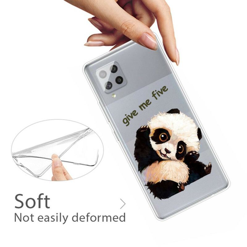 Cover Samsung Galaxy A42 5G Sømløs Panda Giv Me Five