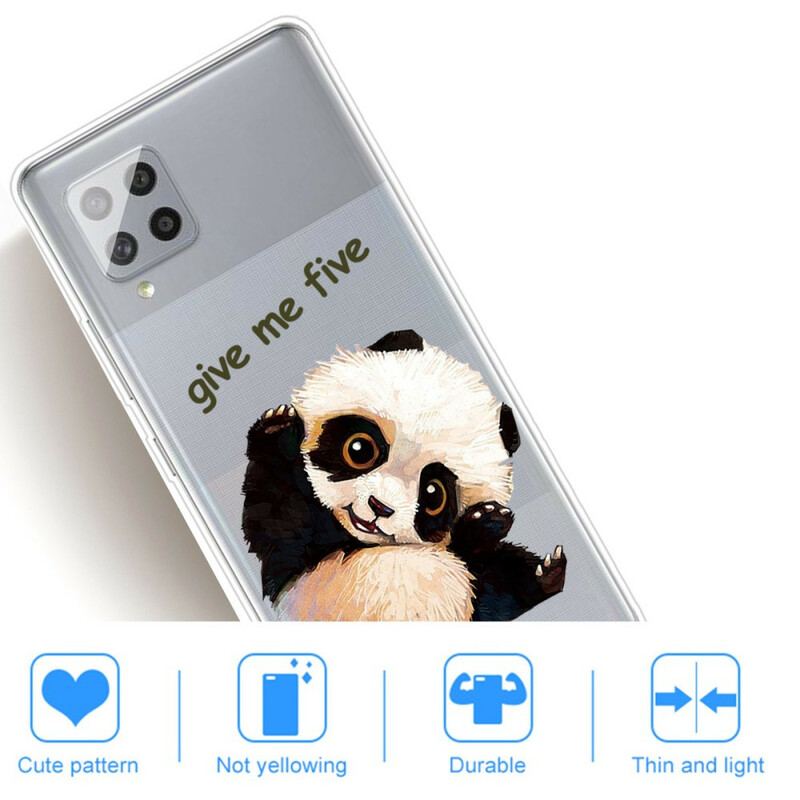 Cover Samsung Galaxy A42 5G Sømløs Panda Giv Me Five