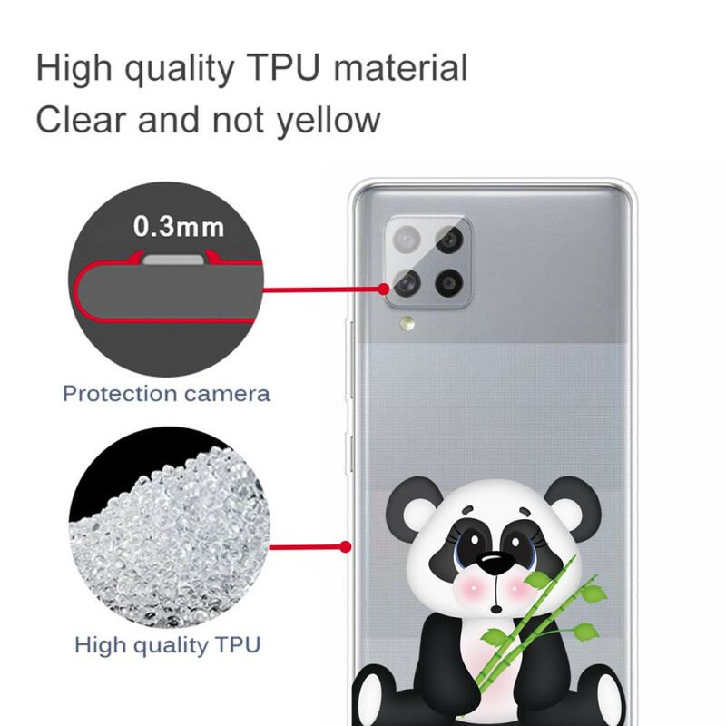 Cover Samsung Galaxy A42 5G Sømløs Sad Panda