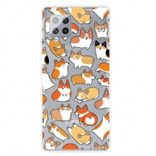 Cover Samsung Galaxy A42 5G Sømløse Flere Hunde