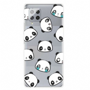 Cover Samsung Galaxy A42 5G Sømløse Sentimentale Pandaer