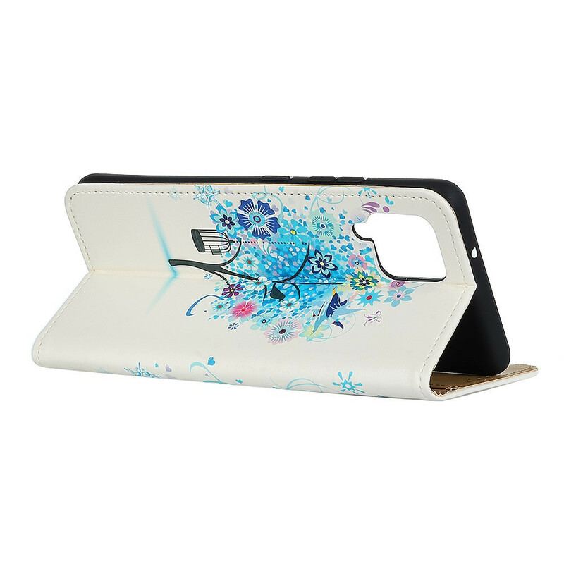 Flip Cover Samsung Galaxy A42 5G Blomstrende Træ