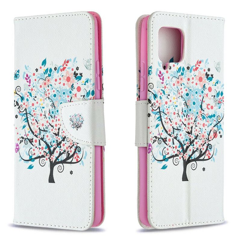 Flip Cover Samsung Galaxy A42 5G Blomstret Træ