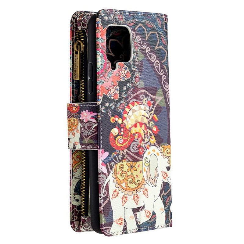 Flip Cover Samsung Galaxy A42 5G Elefant Lynlåslomme