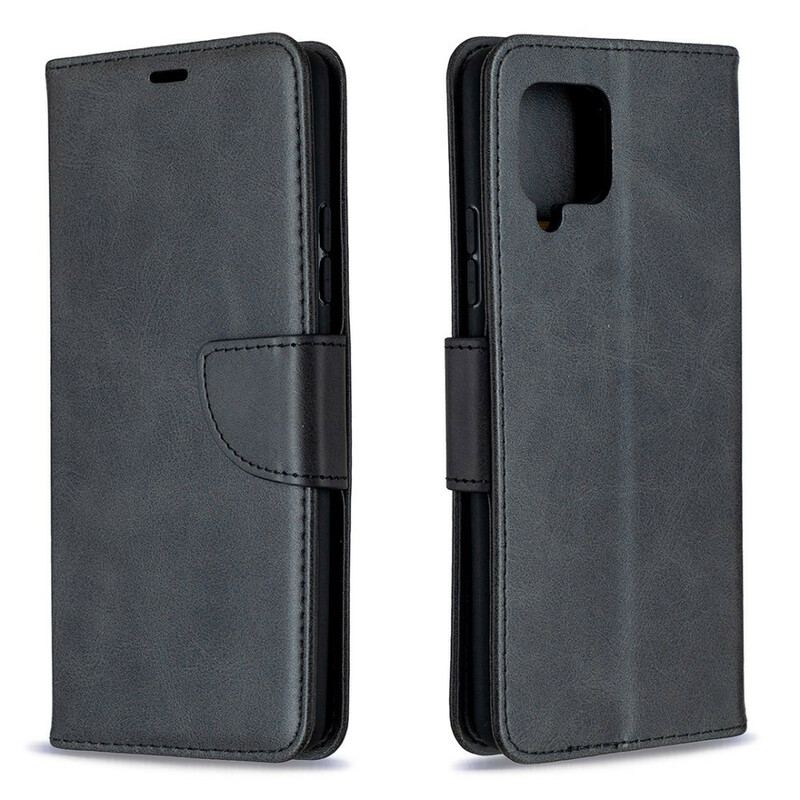 Flip Cover Samsung Galaxy A42 5G Læder Cover Glat Flap Skrå