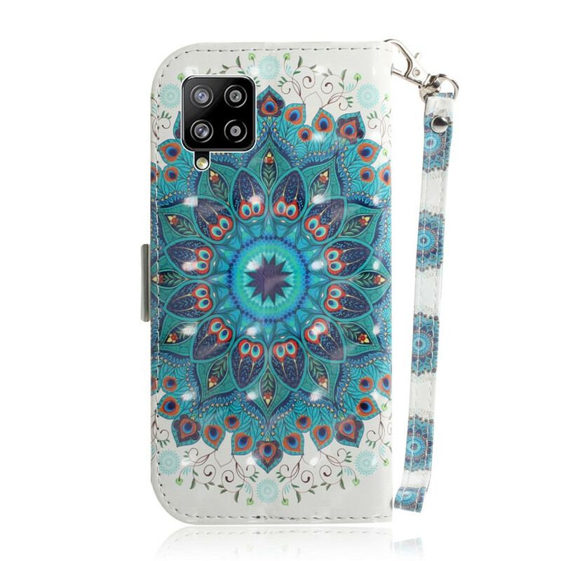 Flip Cover Samsung Galaxy A42 5G Med Snor Mesterlig Mandala Med Rem