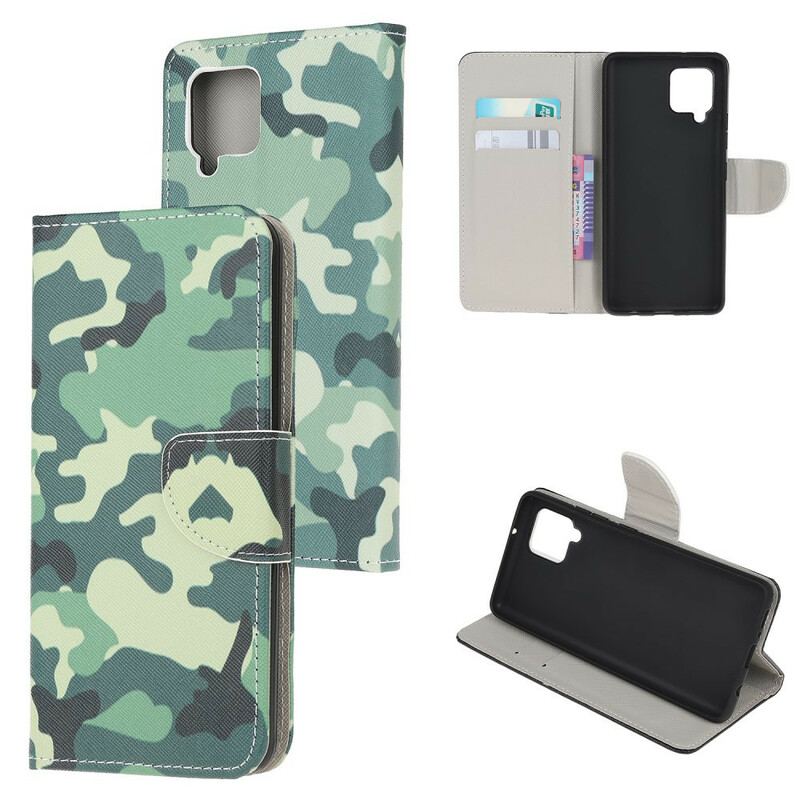 Flip Cover Samsung Galaxy A42 5G Militær Camouflage