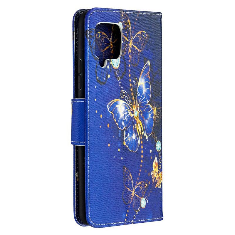 Flip Cover Samsung Galaxy A42 5G Sommerfugle Konger