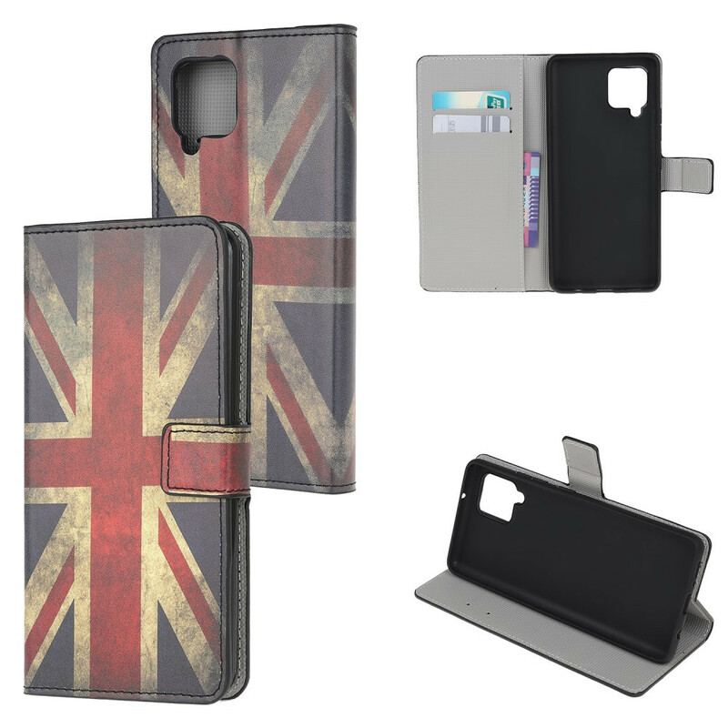 Læder Cover Samsung Galaxy A42 5G England Flag