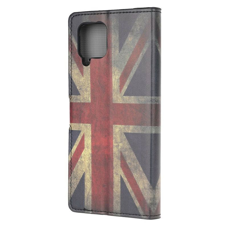 Læder Cover Samsung Galaxy A42 5G England Flag