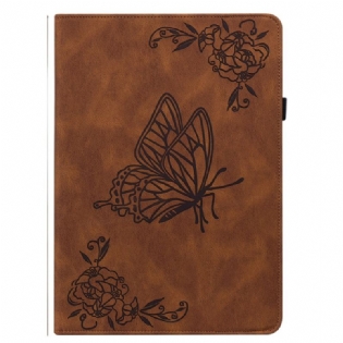 Case Samsung Galaxy Tab S9 Telefon Etui Sommerfugle Og Blomster