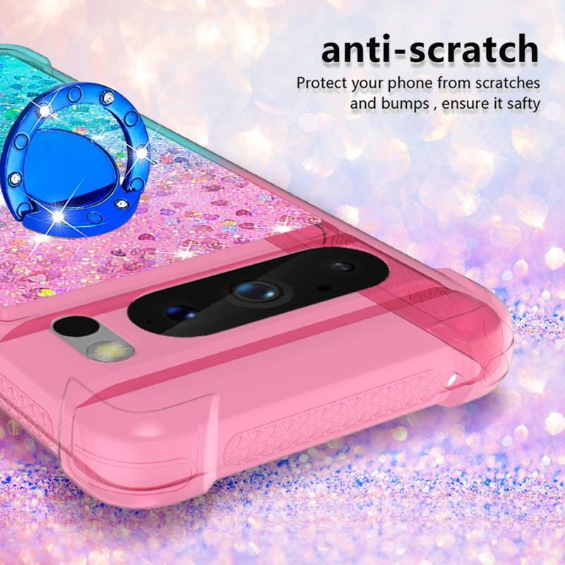 Cover Google Pixel 8 Pro Glitter Ring-holder