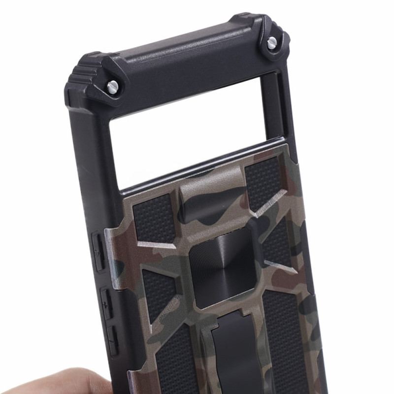 Cover Google Pixel 8 Pro Telefon Etui Camouflage Aftagelig Støtte