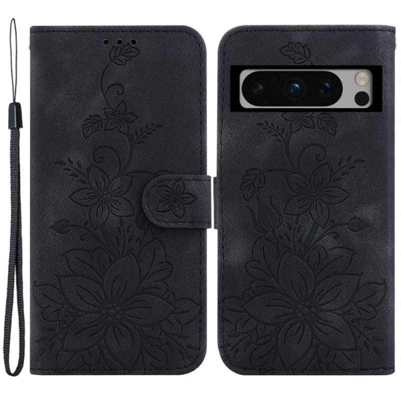 Flip Cover Google Pixel 8 Pro Blomsterrem