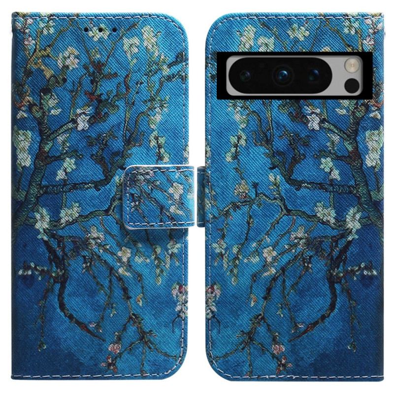 Flip Cover Google Pixel 8 Pro Blomstrende Grene