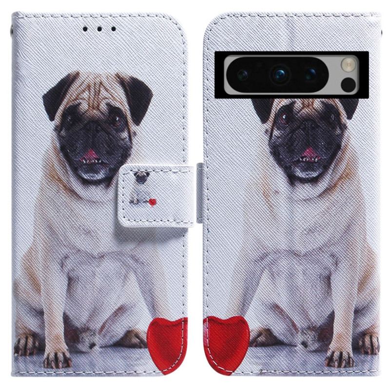 Flip Cover Google Pixel 8 Pro Mops Hund