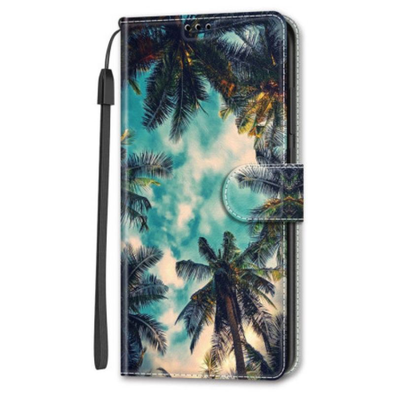 Flip Cover Google Pixel 8 Pro Strap Palms