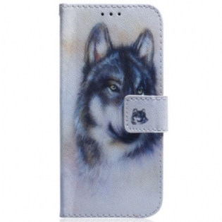 Flip Cover Til Google Pixel 8 Pro Akvarelhund