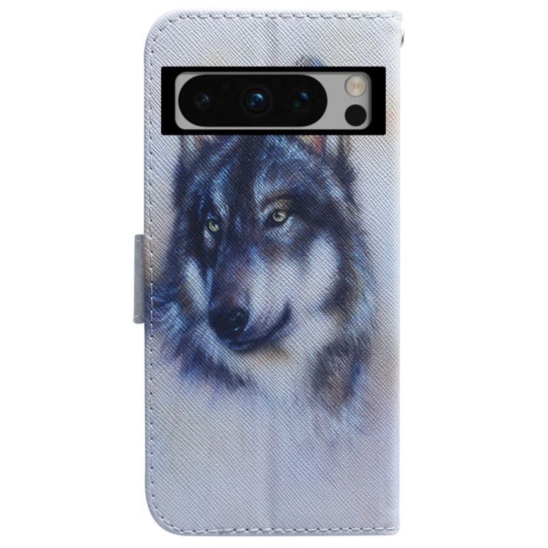 Flip Cover Til Google Pixel 8 Pro Akvarelhund