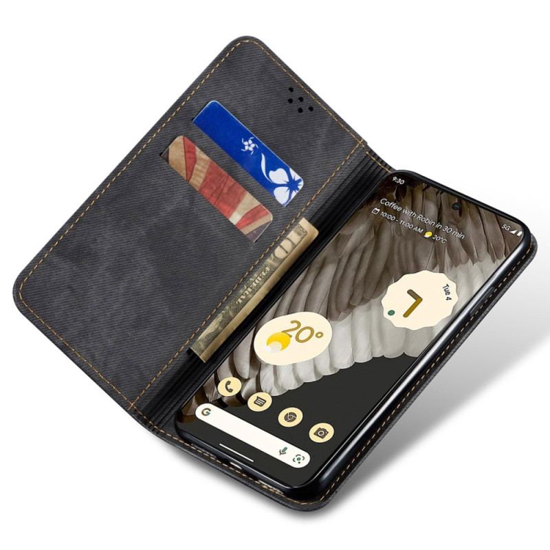 Flip Cover Til Google Pixel 8 Pro Jeansstof