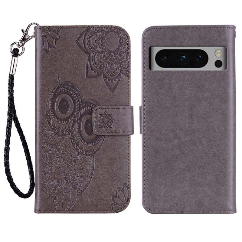 Flip Cover Til Google Pixel 8 Pro Ugle Mandala Og Snor