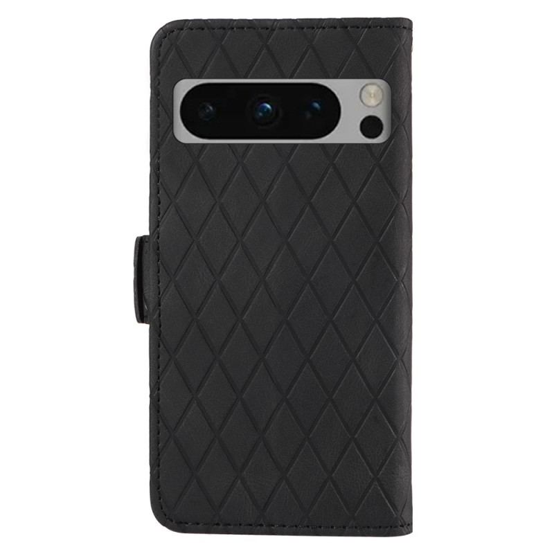 Læder Cover Google Pixel 8 Pro Diamanter