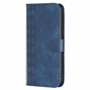 Læder Cover Google Pixel 8 Pro Telefon Etui Geometrisk Frise