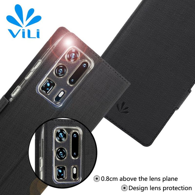 Cover Huawei P40 Pro Plus Flip Cover Tekstureret Vili Dmx