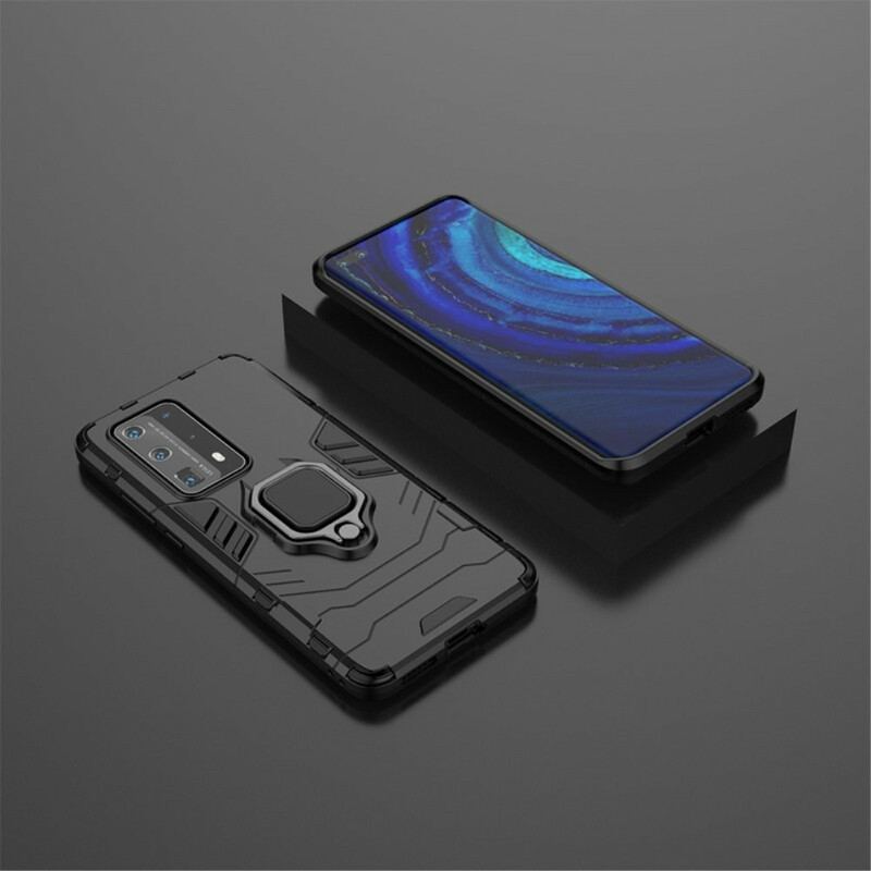 Cover Huawei P40 Pro Plus Ring Resistent