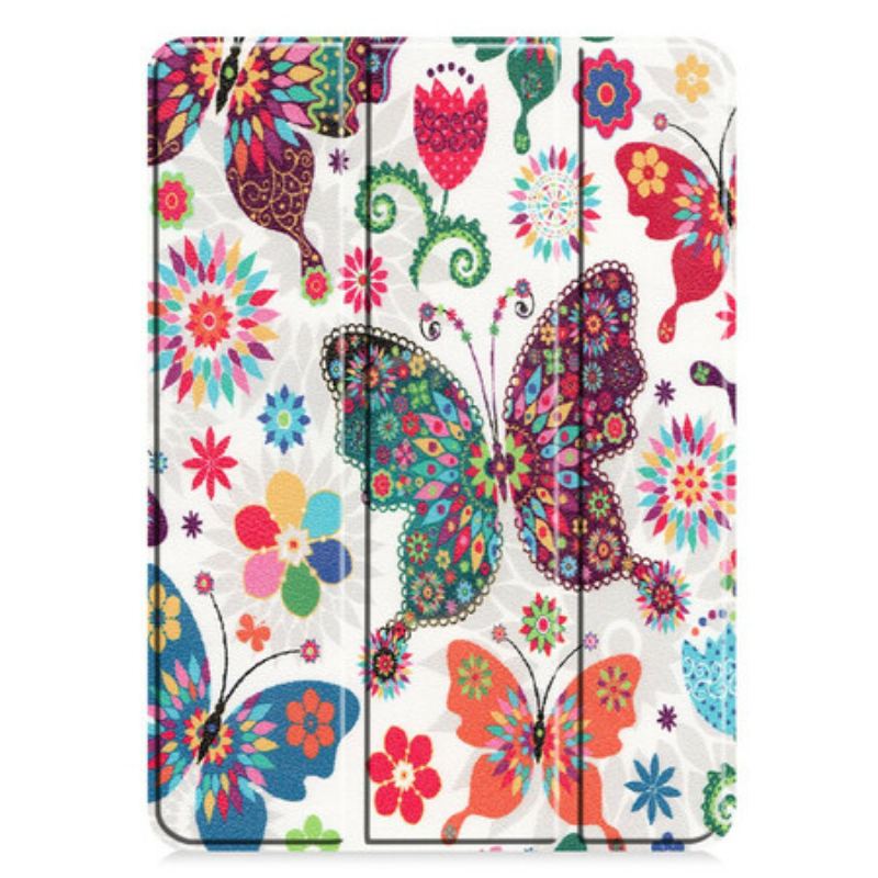 Cover iPad Pro 11" (2020) Retro Sommerfugle Og Blomster