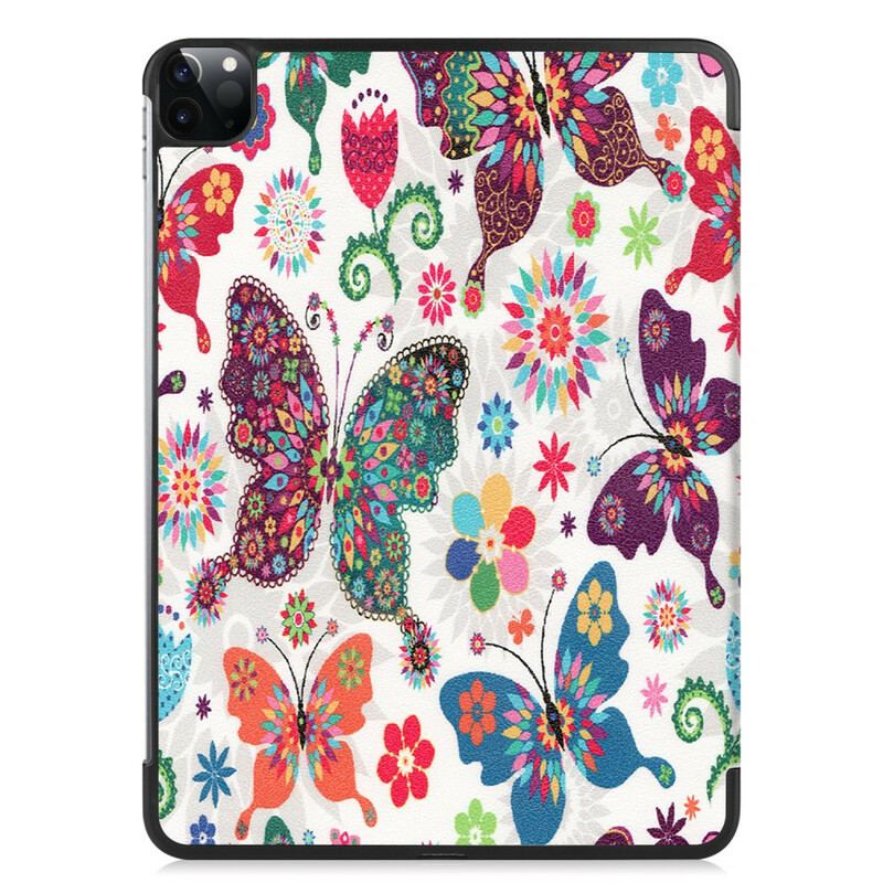 Cover iPad Pro 11" (2020) Retro Sommerfugle Og Blomster