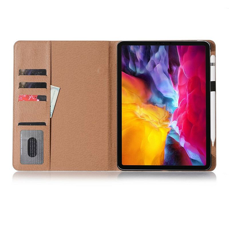 Etui iPad Pro 11" (2020) Imiteret Læder Elegant Stil