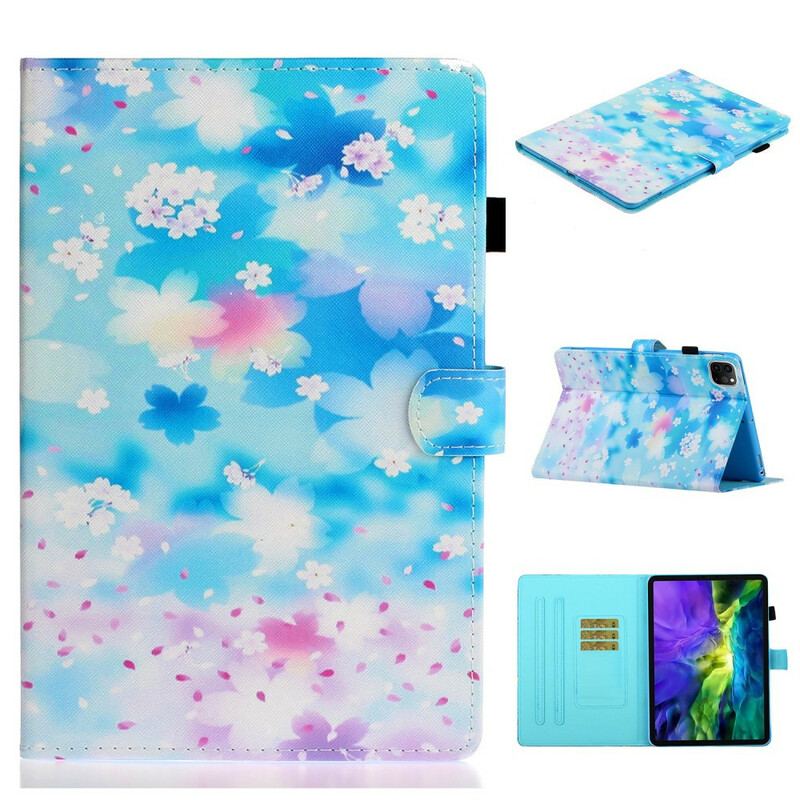 Flip Cover iPad Pro 11" (2020) Akvarel Blomster