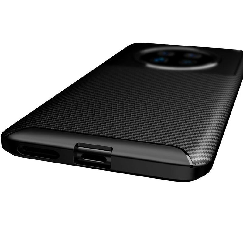 Cover Huawei Mate 40 Pro Fleksibel Kulfibertekstur