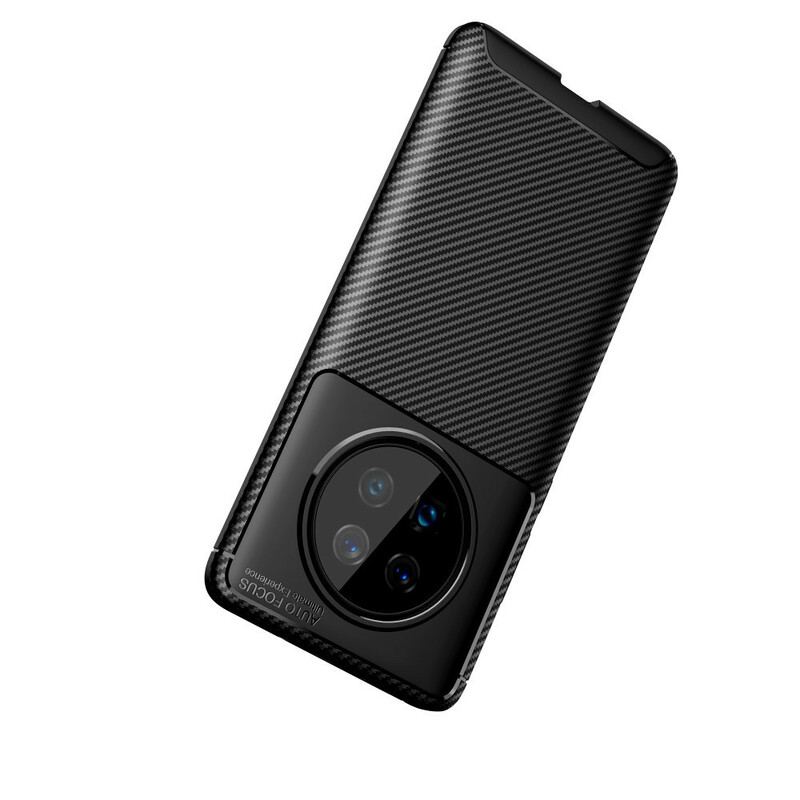 Cover Huawei Mate 40 Pro Fleksibel Kulfibertekstur