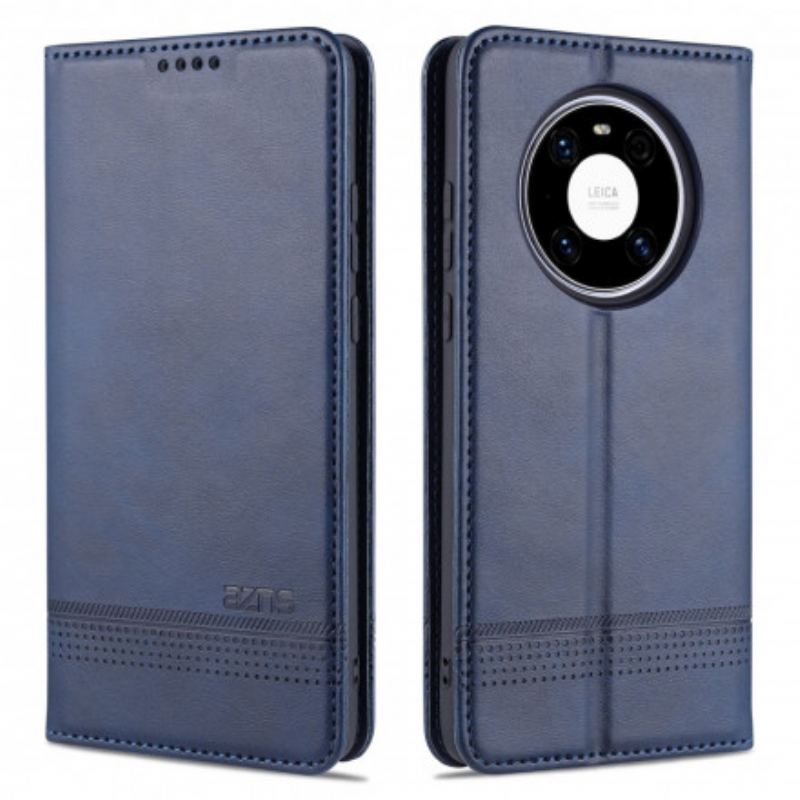 Cover Huawei Mate 40 Pro Flip Cover Azns Imiteret Læder