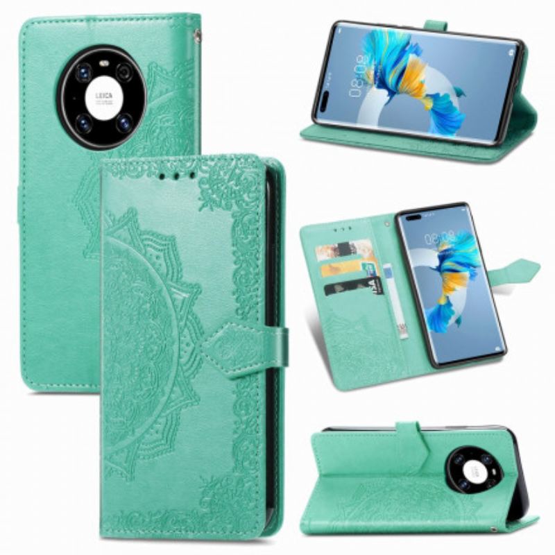 Flip Cover Huawei Mate 40 Pro Mandala Middelalder