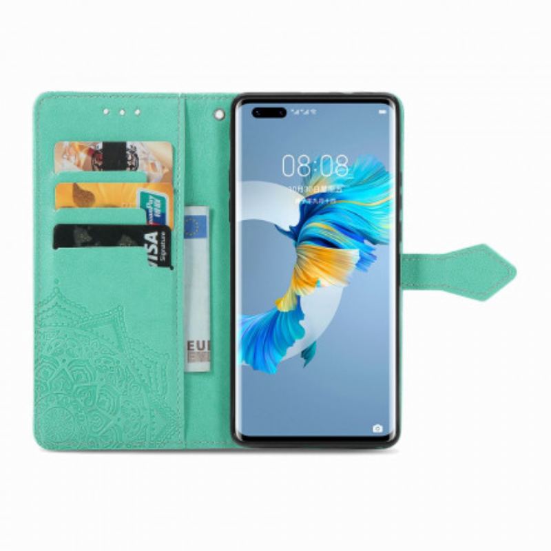 Flip Cover Huawei Mate 40 Pro Mandala Middelalder