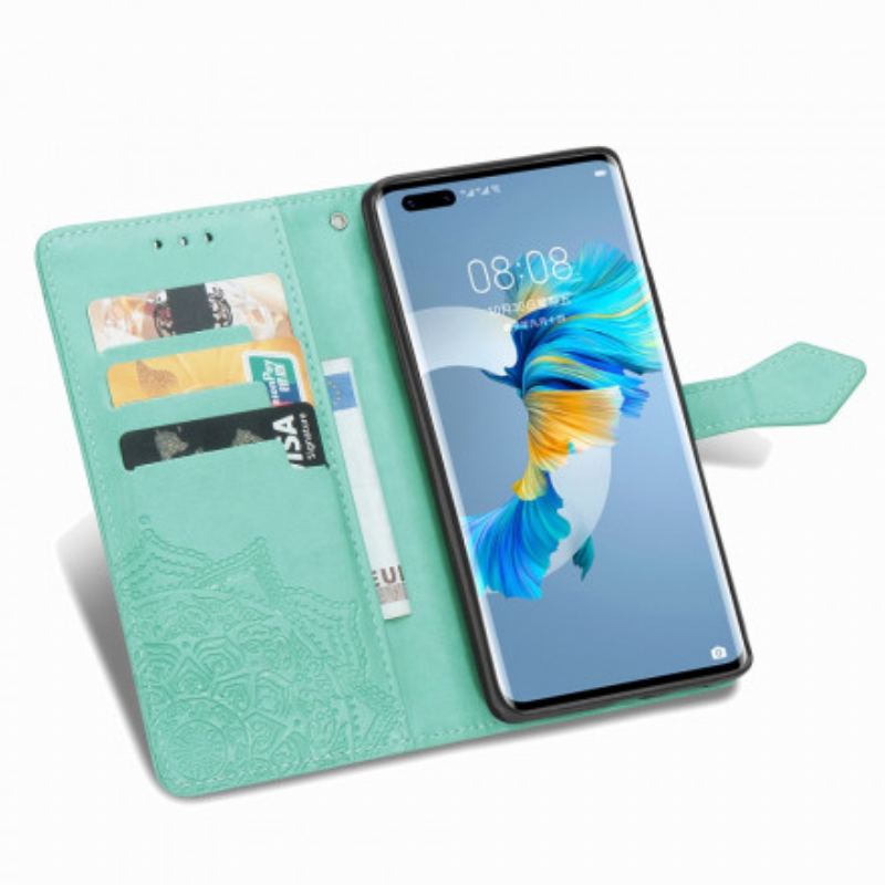 Flip Cover Huawei Mate 40 Pro Mandala Middelalder