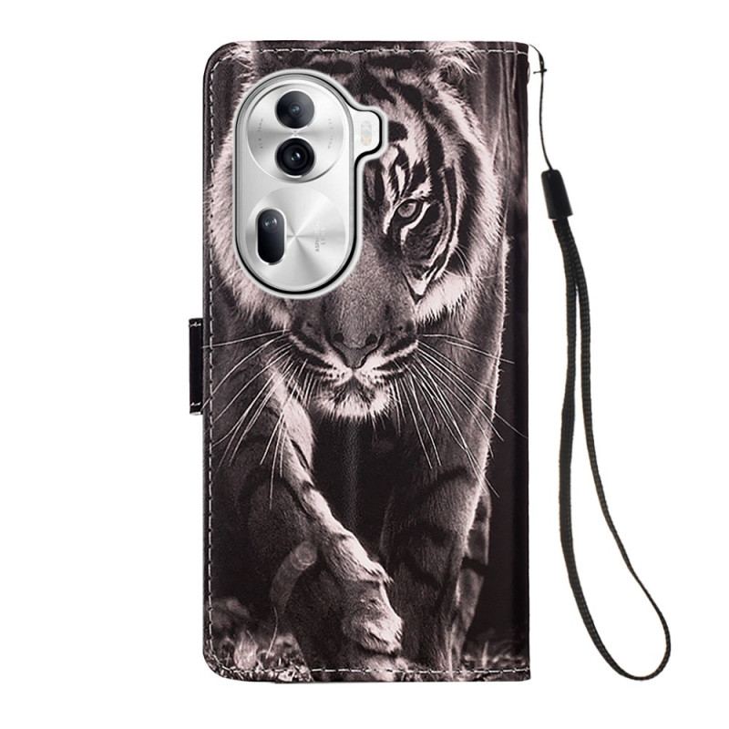 Flip Cover Oppo Reno 11 Pro 5g Tiger I Lanire