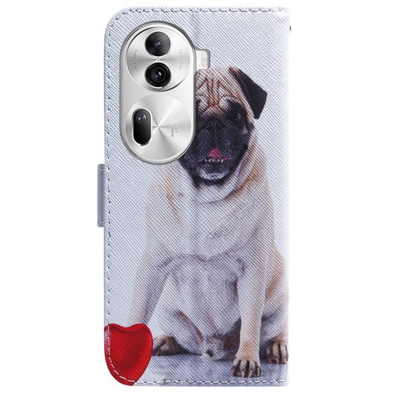 Flip Cover Til Oppo Reno 11 Pro 5g Mops Hund