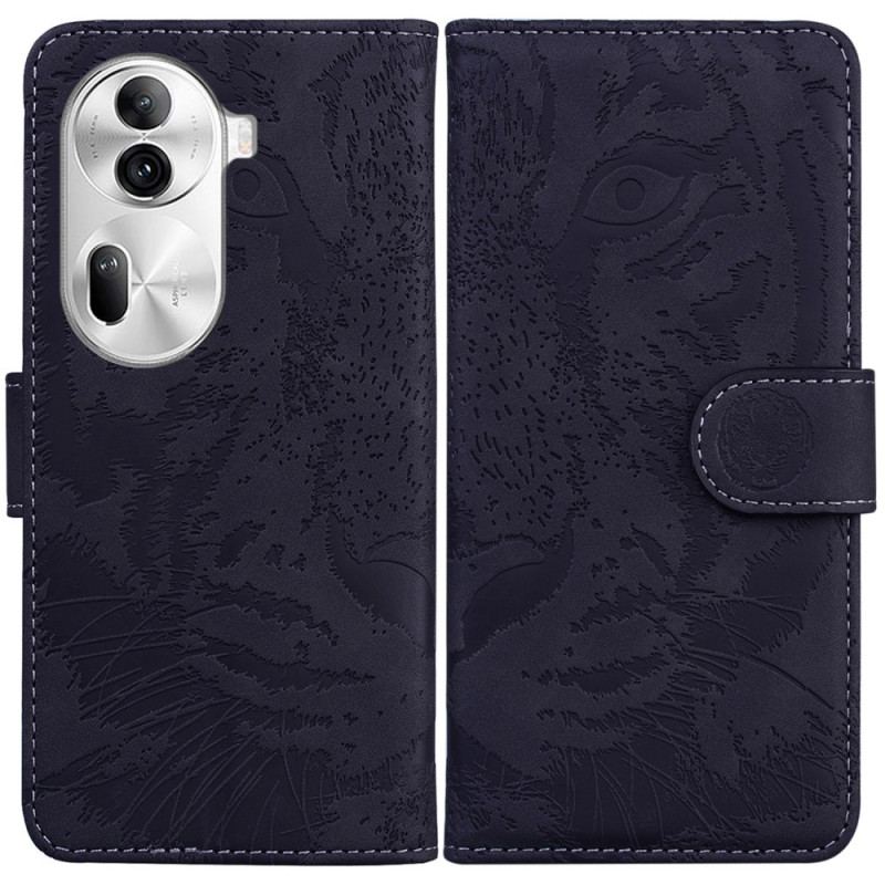 Flip Cover Til Oppo Reno 11 Pro 5g Tiger Footprint