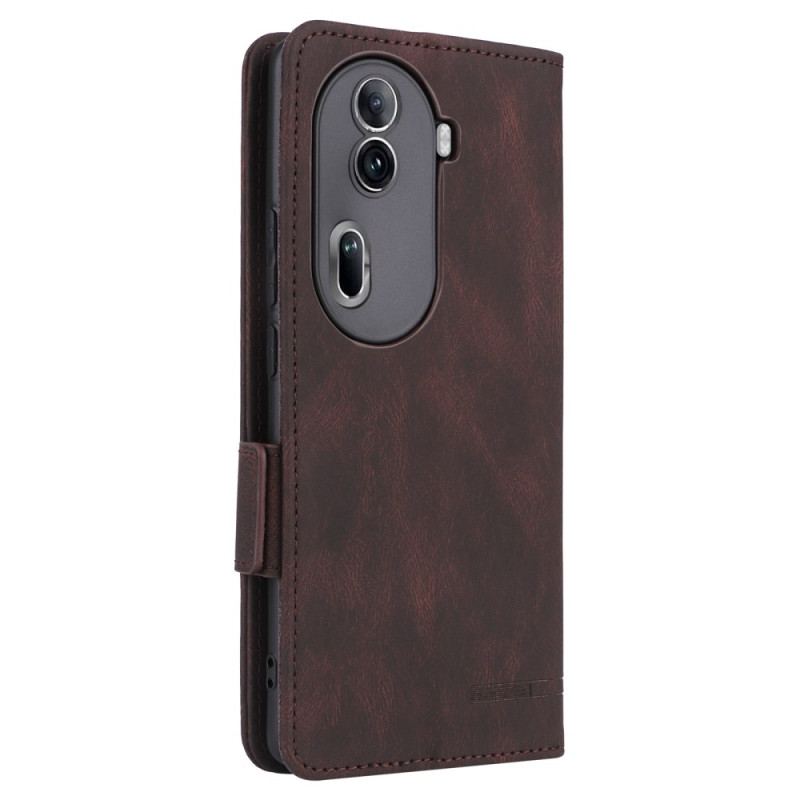 Læder Cover Oppo Reno 11 Pro 5g Telefon Etui Vintage Stil